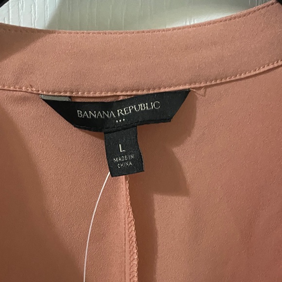 Banana Republic Terracotta V-Neck Blouse - Picture 2 of 5